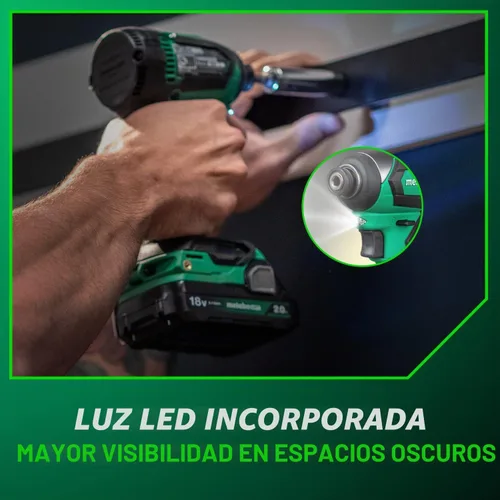 Vista 9 de Metabo HPT 18V Cordless Brushless, Impact Driver Kit, WH18DEX