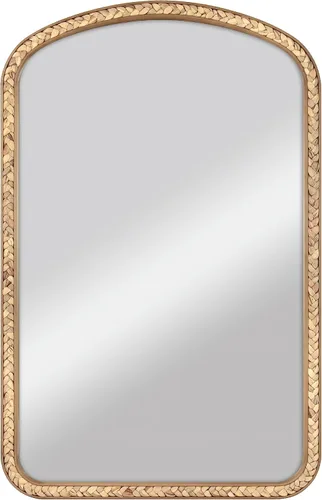 Vista 12 de MCS ovalados de plata, Beaded Espejo de pared, 21-Inch by 31-inch