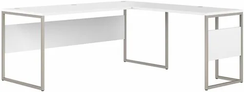 Vista 9 de Bush Business Furniture Escritorio híbrido en forma de L de 72W x 30D con patas de metal en nogal negro