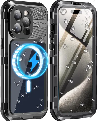 Vista 20 de WIFORT Funda impermeable para iPhone 13 Pro, cuerpo completo de metal 360 [IP68 a prueba de agua] [protector de pantalla integrado]