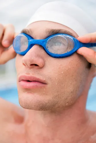 Vista 7 de Arena Gafas de natación unisex para adultos Air-Soft antiniebla para hombres y mujeres, diseño ligero y cómodo, sellos acolchados, lentes sin espejo