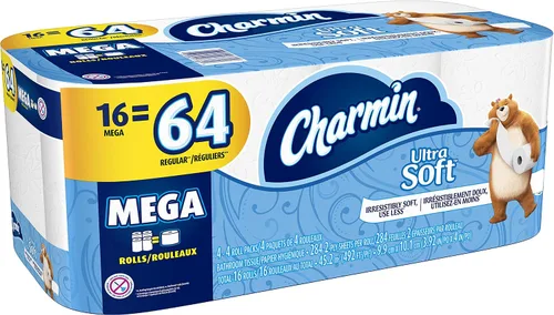 Vista 8 de Charmin Papel de baño ultra suave 16 rollos dobles = 32