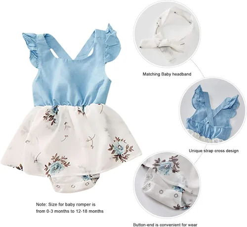 Vista 6 de PopReal Familia a juego Trajes Mamá y Me Vestidos Floral Impreso Hombres Chico Camisa Chica Mameluco