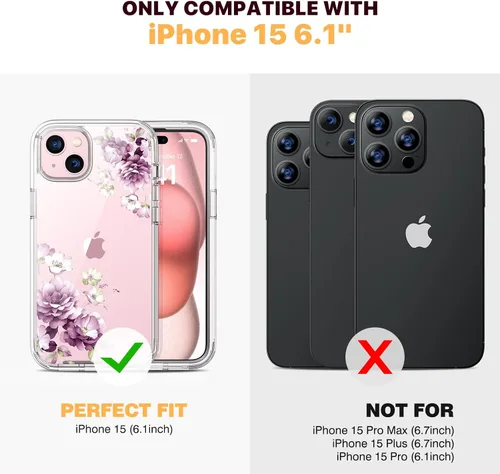 Vista 1029 de DIACLARA - Funda transparente compatible con iPhone XR 6.1 pulgadas 2018