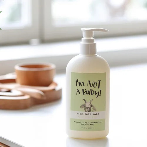 Vista 8 de I'm NOT A Baby! Gel de baño para niños, probado por dermatólogos, libre de alérgenos, libre de crueldad, PETA, suave para niños, leche de cabra, 10