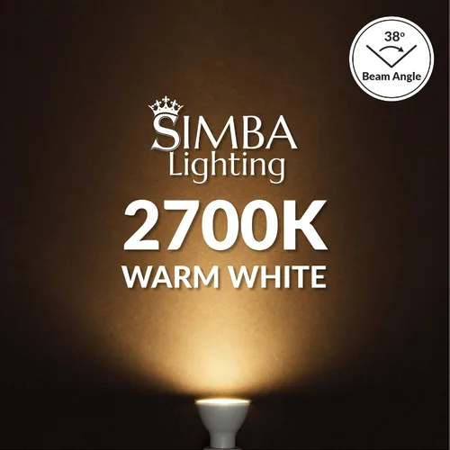 Vista 7 de Simba Lighting Bombilla LED GU10 de 5 W con certificación ETL regulable (paquete de 6) halógena de 50 W de repuesto MR16 forma para acento 2700K