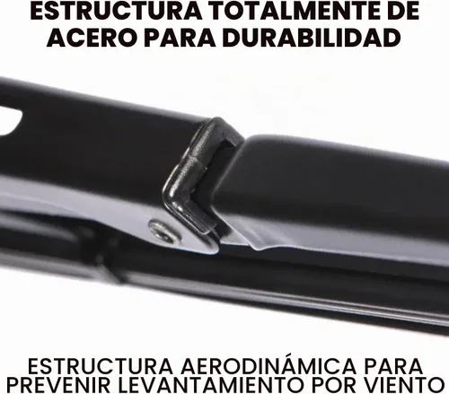 Vista 3 de ClixWipers - Limpiaparabrisas trasero de 10 pulgadas, repuesto para limpiaparabrisas trasero, marco de acero convencional, ajuste universal