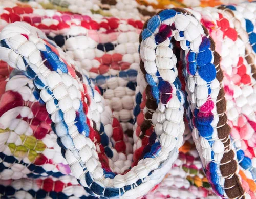 Vista 7 de Unique Loom Braided Chindi Collection - Alfombra casual moderna para múltiples áreas, 9 pies x 12 pies, rectangular de 9 x 12 pies