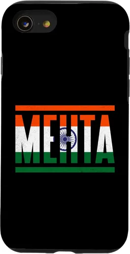 Vista 13 de iPhone 15 Mehta Surname Family Pride India Flag Case