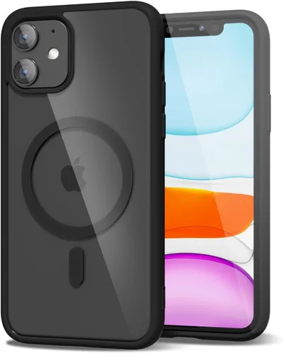 Vista 103 de oakxco Funda magnética transparente compatible con Magsafe, bonita funda delgada y transparente de poliuretano termoplástico no amarillenta, carcasa