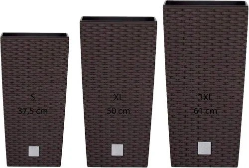 Vista 10 de WELLHOME - Juego de 3 macetas altas (11,4/26,6/49 litros), color antracita