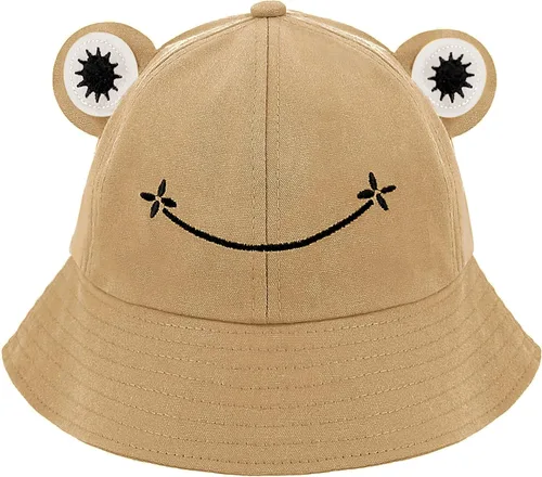 Vista 25 de Haoohu Gorra de algodón para adultos, diseño de rana, sombrero de sol para fiesta de disfraces