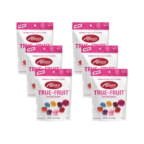 Vista 8 de Albanese World's Best True to Fruit™ - Gomitas de frutas favoritas estadounidenses, bolsa de caramelo de 0.75 onzas (paquete de 200)