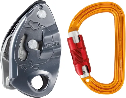 Vista 9 de PETZL GRIGRI Dispositivo de Aseguramiento - Dispositivo de Aseguramiento con Bloqueo Asistido por Leva para Escalada Deportiva, Tradicional