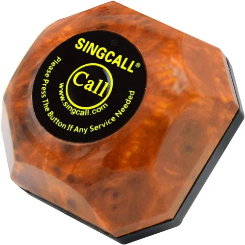Vista 4 de SINGCALL Sistema inalámbrico de llamadas de mesa de restaurante, camarero que llama para el cliente que consigue asistente presionando un botón