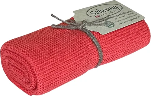 Vista 46 de Solwang 100% algodón orgánico certificado fabricado en la India Toalla de cocina/mano de diseño danés (verde ártico orgánico)
