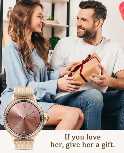 Vista 8 de Reloj inteligente para mujer, reloj inteligente Bluetooth para iPhone, Android, iOS, IP68, impermeable, para mujer, rastreador de actividad física