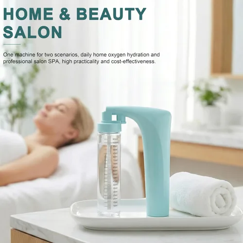Vista 6 de Elitzia Rociador facial hidráulico portátil vaporizador facial Cool Facial Mister Face Spray hidratante e hidratante humidificador máquina de Azul