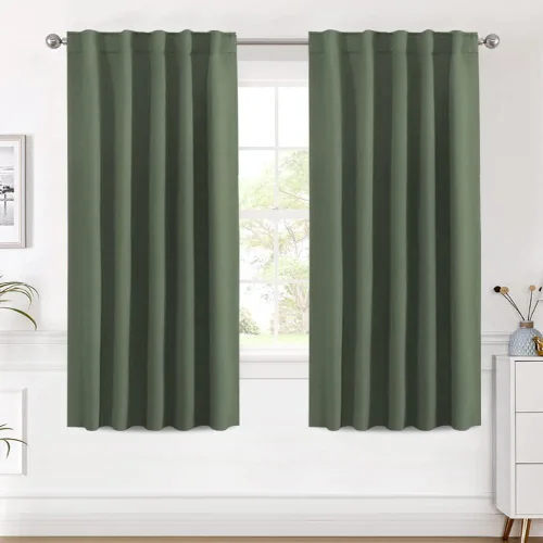 Vista 50 de H.VERSAILTEX Cortinas Opacas con Aislamiento Térmico, Paneles de Tratamiento de Ventanas que Oscurecen la Habitación, Cortinas Opacas para Sala