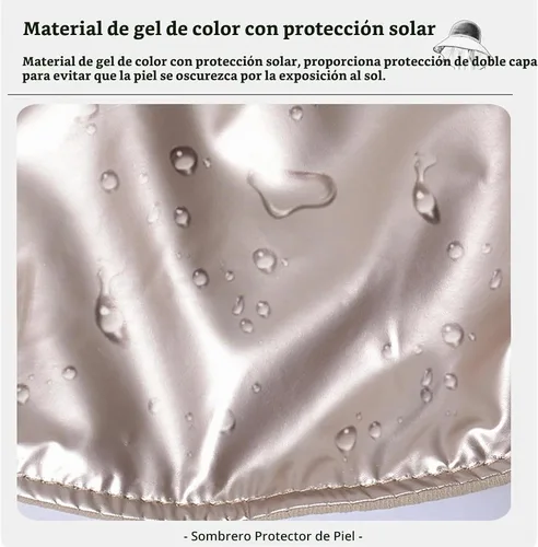 Vista 6 de Sombreros de sol de ala ancha para mujer con cubierta de cuello chal transpirable protección UV verano playa pesca gorra