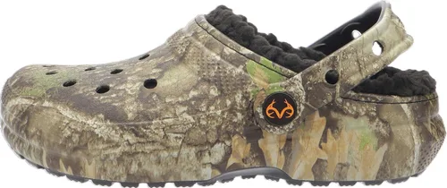 Vista 7 de Crocs Zuecos clásicos unisex con forro Realtree para niños