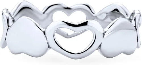 Vista 2 de Anillo de promesa personalizado para mujeres, adolescentes, novias, de plata de ley 925 personalizable