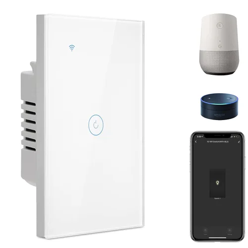Vista 14 de BSEED - Interruptor de luz inteligente, interruptor táctil WiFi de 1 vía con control de aplicación Smart Life y función de temporización