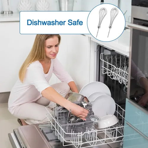 Vista 7 de Mezclador de mano de cocina para batidor KitchenAid Accesorios para batidor KHMPW, KHM512BM, KHM2B, AP5644233, KHM3, KHM5, W10720799 batidor