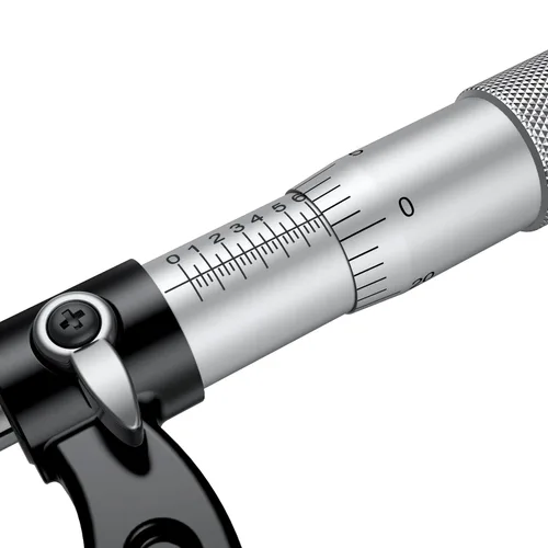 Vista 4 de HDLNKAK Micrómetro exterior 0-1"/0.0001", con llave cero y estuche (negro)