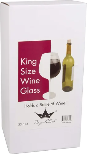 Vista 8 de Copa de vino tamaño extragrande, gigante, de 750 ml= 25.36 onzas líquidas, con capacidad para una botella de vino completa, Transparente Made of