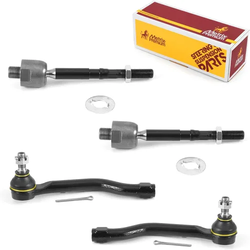 Vista 116 de Metrix Premium Chassis Parts - Kit de 4 piezas de extremos de barra de acoplamiento frontal exterior e interior compatible con Nissan Pathfinder