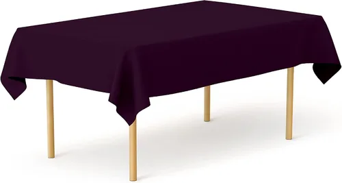 Vista 150 de Pomp - Mantel premium de poliéster con estampado abstracto de 52 x 52 pulgadas cuadradas Tela de fácil cuidado, resistente a arrugas y manchas