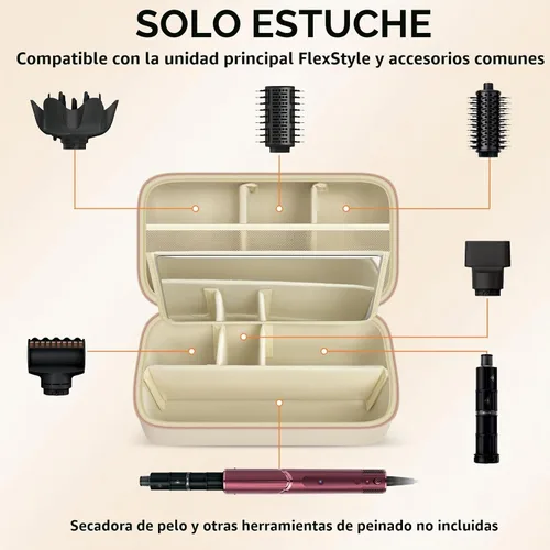 Vista 2 de GWCASE Estuche rígido de viaje para Shark FlexStyle Air Styler con divisor