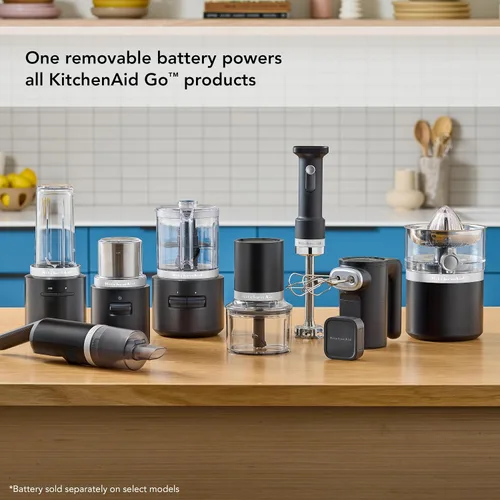 Vista 6 de Exprimidor de cítricos inalámbrico KitchenAid Go - la batería se vende por separado, KCJR160, Negro mate