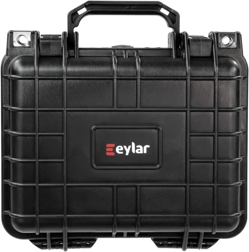 Vista 4 de Eylar Pequeña funda rígida para pistola de 10.62 pulgadas, resistente al agua, con estándares TSA de espuma