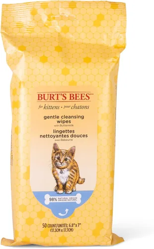 Vista 10 de Burts Bees for Pets - Toallitas de aseo para gatitos con suero de leche, 50