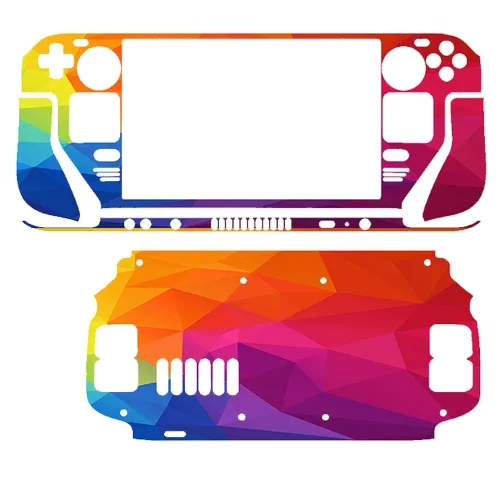 Vista 4 de VEUENNS Full Set Games Decal Skin for Steam Deck console handheld gaming pc,Specially designed vinyl applique skin to Full steam deck