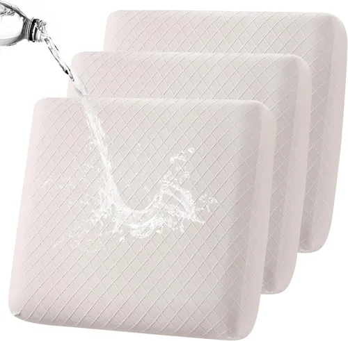 Vista 26 de Fuloon Fundas de Cojines para Sofá, Fundas de Cojines de Asiento Elásticas Estampadas, Fundas Protectoras Lavables para Muebles, para Sillón