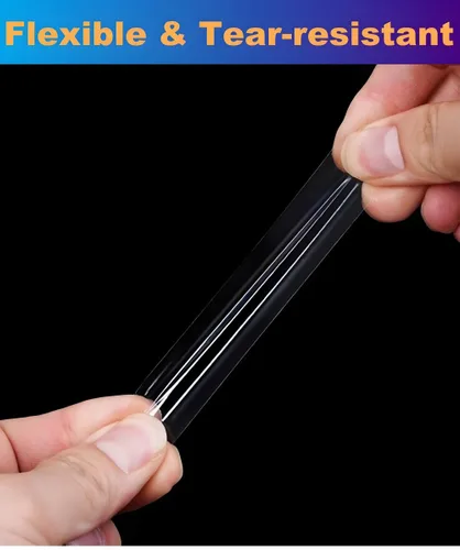 Vista 6 de Cinta adhesiva ultrafina de doble cara de 1/2 pulgada por 66 pies, cinta adhesiva de dos lados con adhesivo transparente, para manualidades, álbumes