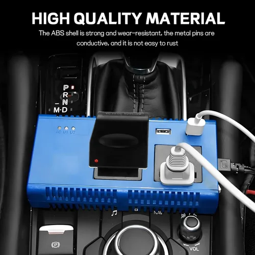 Vista 5 de Convertidor universal de CA a CC, DC 12V 500mA encendedor de cigarrillos de coche a adaptador de toma de corriente, adaptador hembra de CA a CC