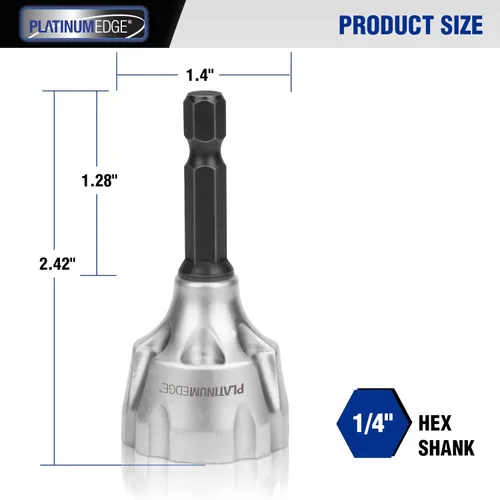 Vista 5 de PLATINUMEDGE Herramienta de desbarbado de chaflán externo, hoja de carburo YG8, broca de desbarbado, herramienta de eliminación de rebabas, vástago