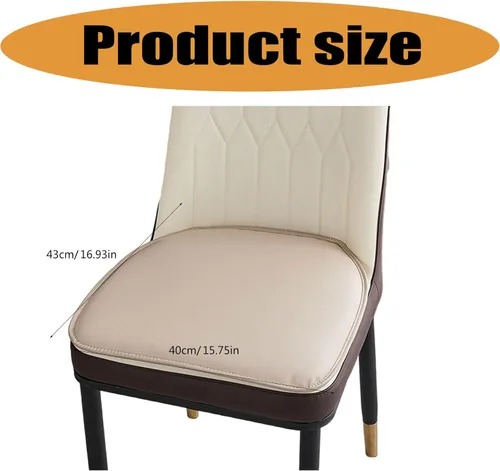 Vista 3 de Cojín antideslizante para silla con aspecto de cuero para asientos