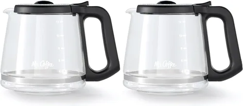 Vista 7 de Mr. Coffee Jarra de Repuesto de 12 Tazas – Compatible con Máquinas Mr. Coffee de 12 Tazas, Jarra de Vidrio con Asa Negra
