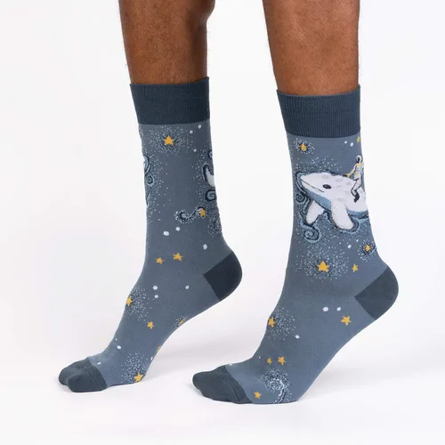Vista 33 de Sock It To Me - Calcetines con diseño de extraterrestres y del espacio para hombre