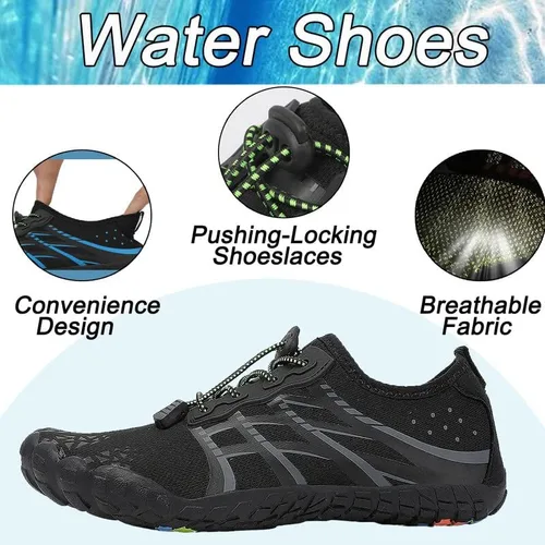 Vista 2 de Zapatos de agua para hombre, zapatos de agua para mujer, zapatos de agua para hombre, zapatos de playa para hombre y mujer, zapatos de natación