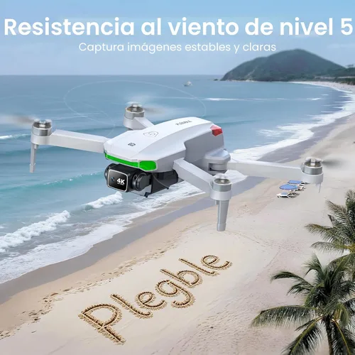 Vista 8 de PLEGBLE Drones con cámara para adultos 4K, dron GPS con pantalla