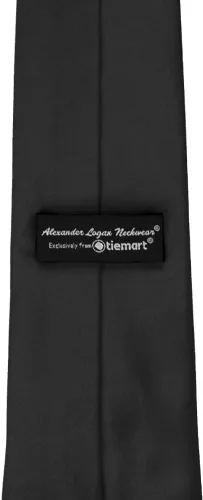 Vista 43 de tiemart Corbata de color sólido para hombre Longitud estándar