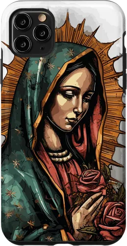 Vista 13 de Funda para iPhone 12 Pro Max Virgen De Guadalupe Católica Virgen De Guadalupe
