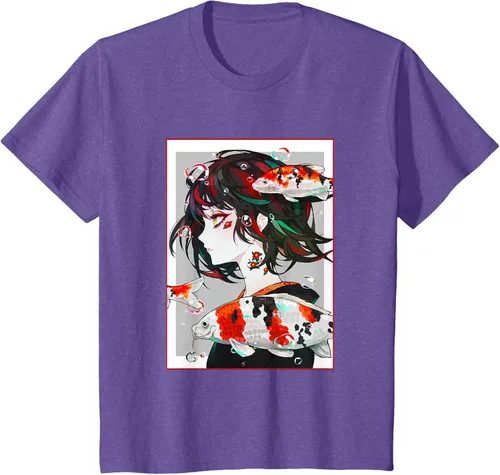 Vista 59 de Camiseta de anime anime japonés estético Otaku Negro