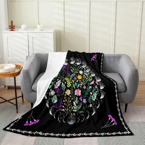 Vista 25 de Erosebridal Highland - Manta de vaca de 40 x 50 pulgadas, diseño de rosas para niños, niñas, niños, adolescentes, adultos, animales salvajes